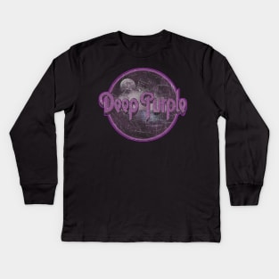 Deep purple Kids Long Sleeve T-Shirt